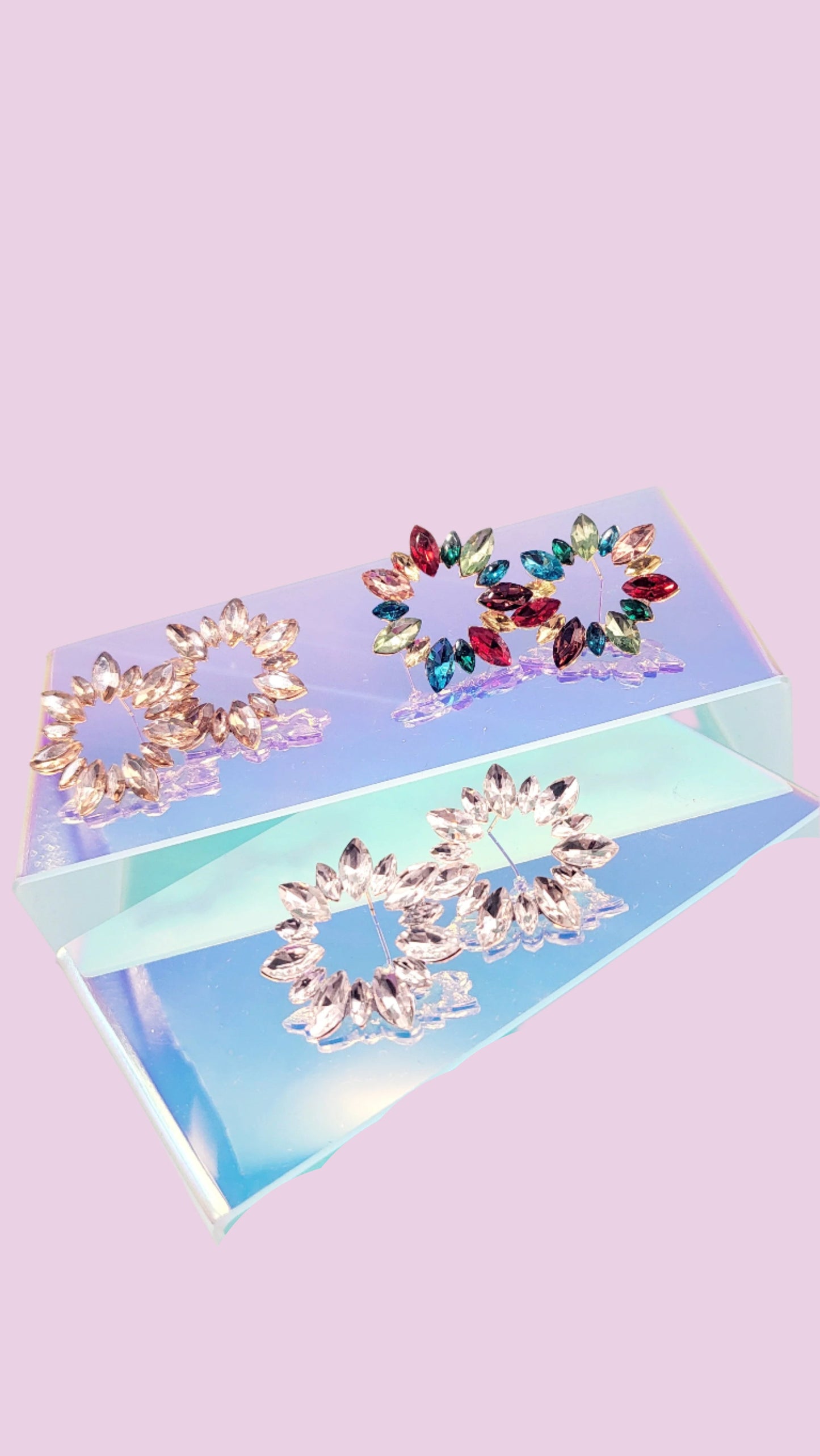 Jewelled Crystal Stud Earrings