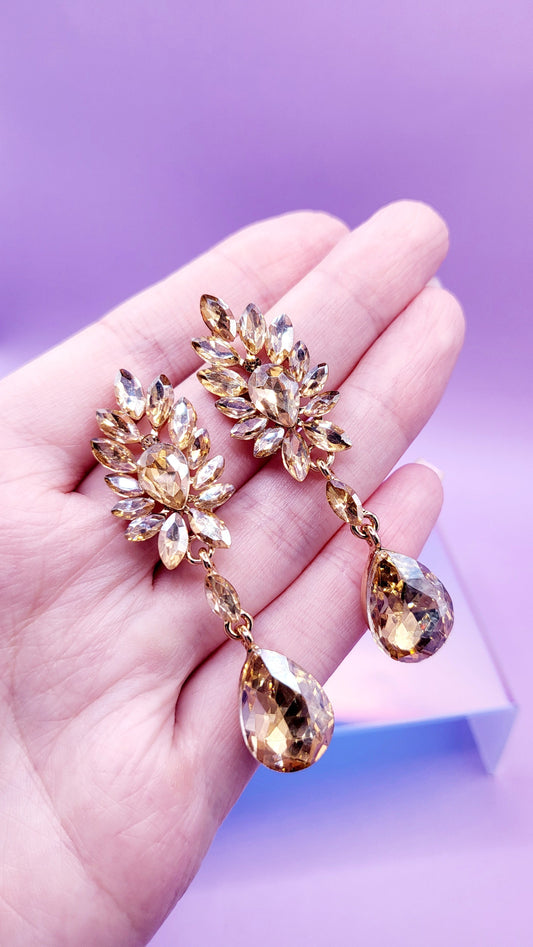 Infinite Crystal Drop and Dangle Earrings