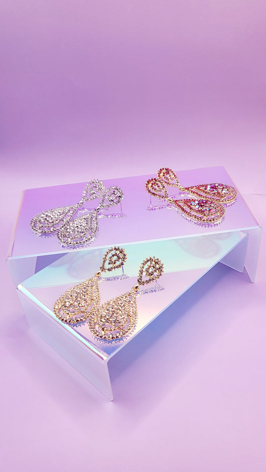 Luster Crystal Drop and Dangle Earrings