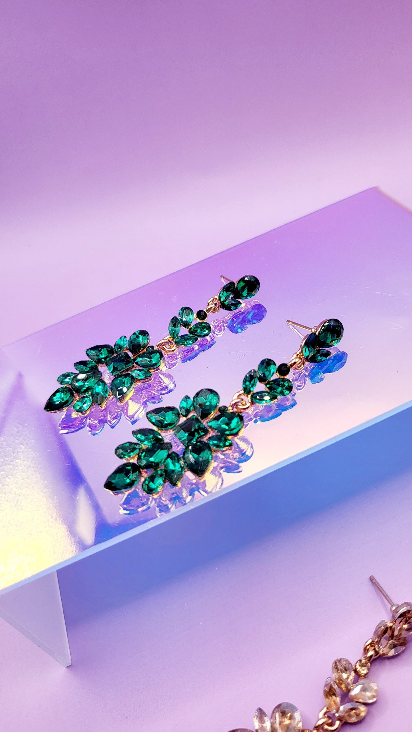 Lush Crystal Drop and Dangle Earrings
