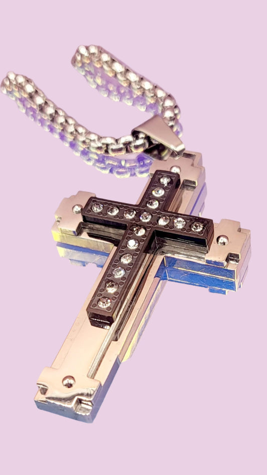 Black Cross Necklace