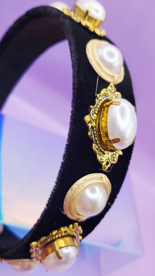 Divine Gold Pearl Hair band