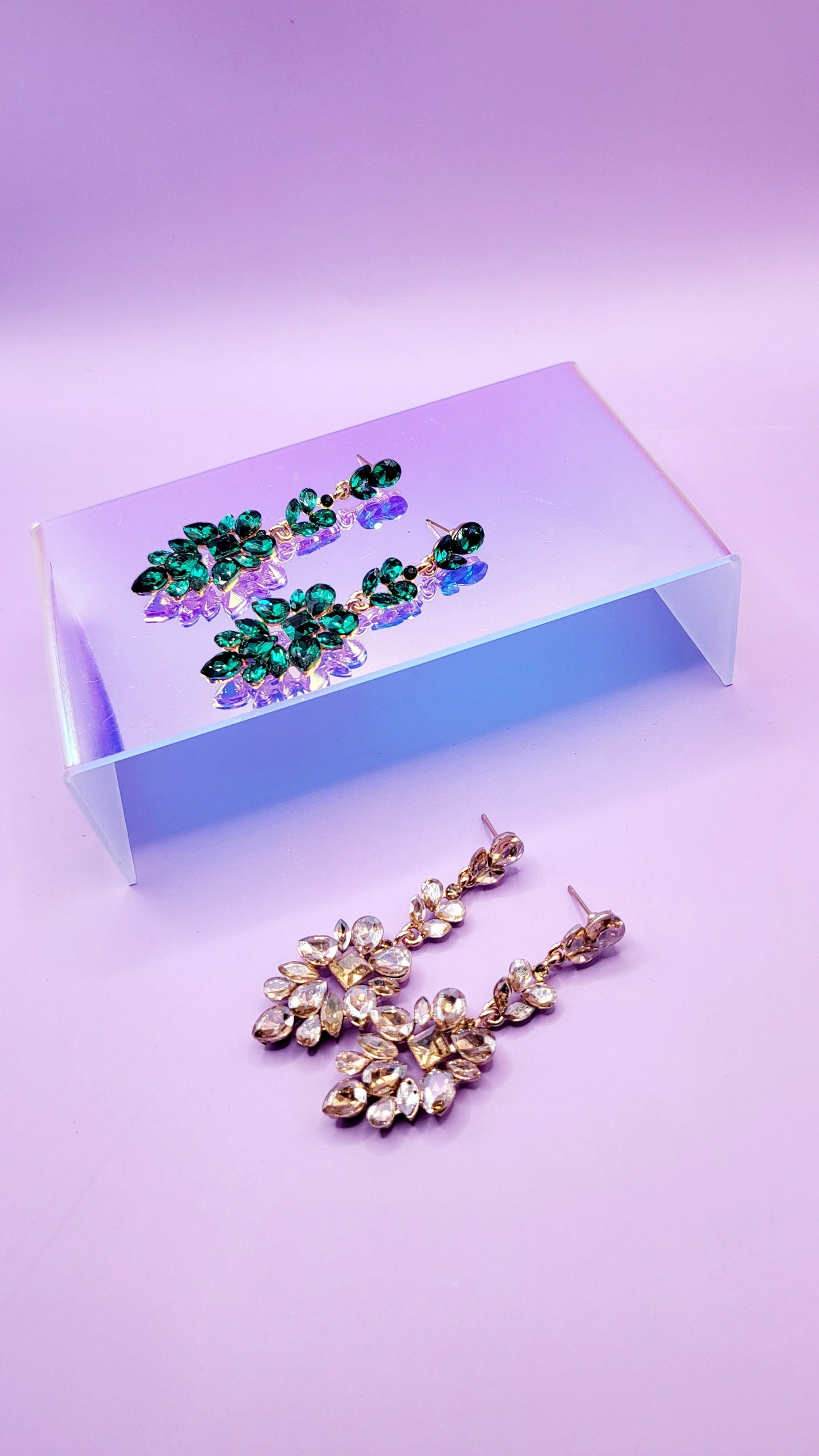 Lush Crystal Drop and Dangle Earrings