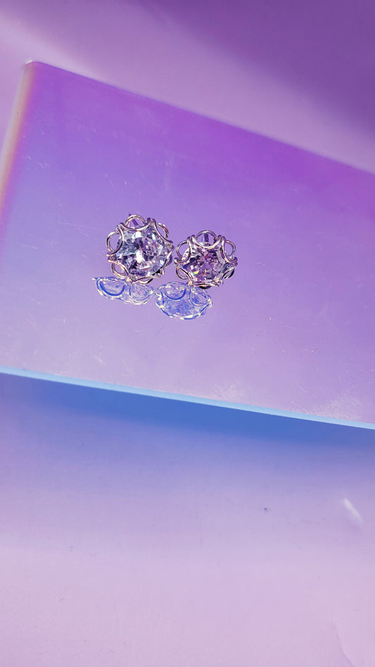 Radiance Solitaire Crystal Earrings