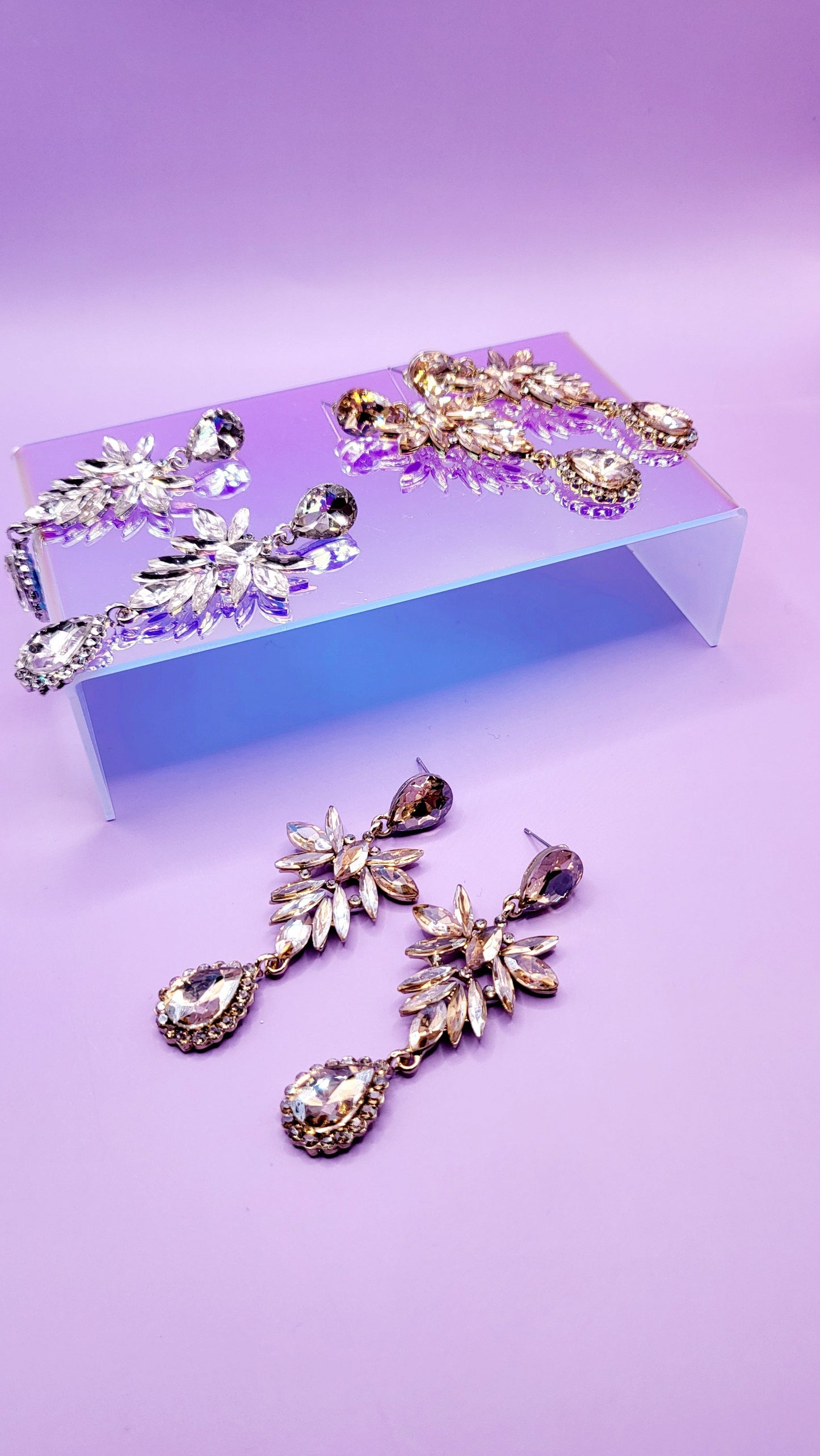 Crystal Cascade Earrings