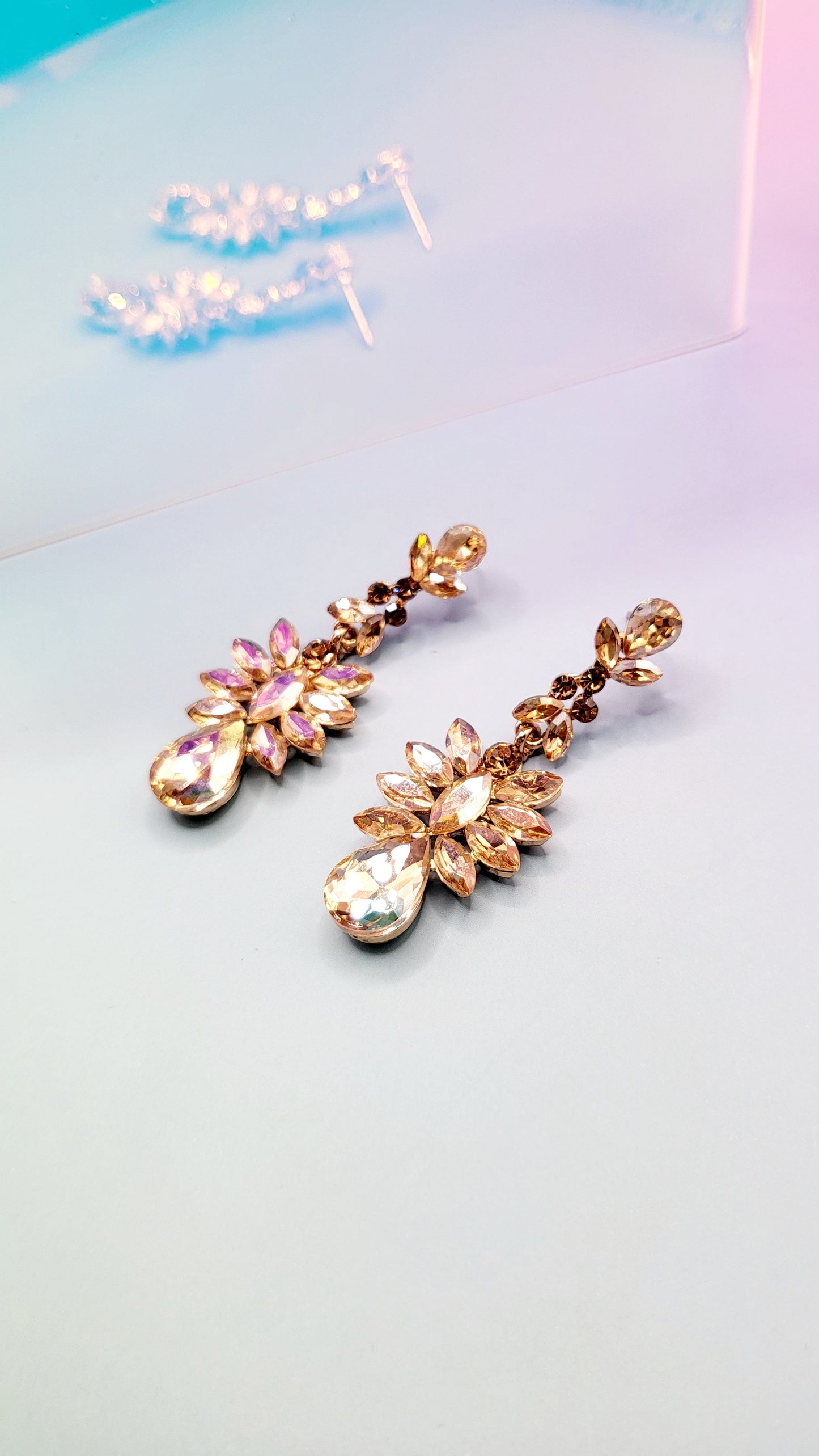 Aura Crystal Drop and Dangle Earrings