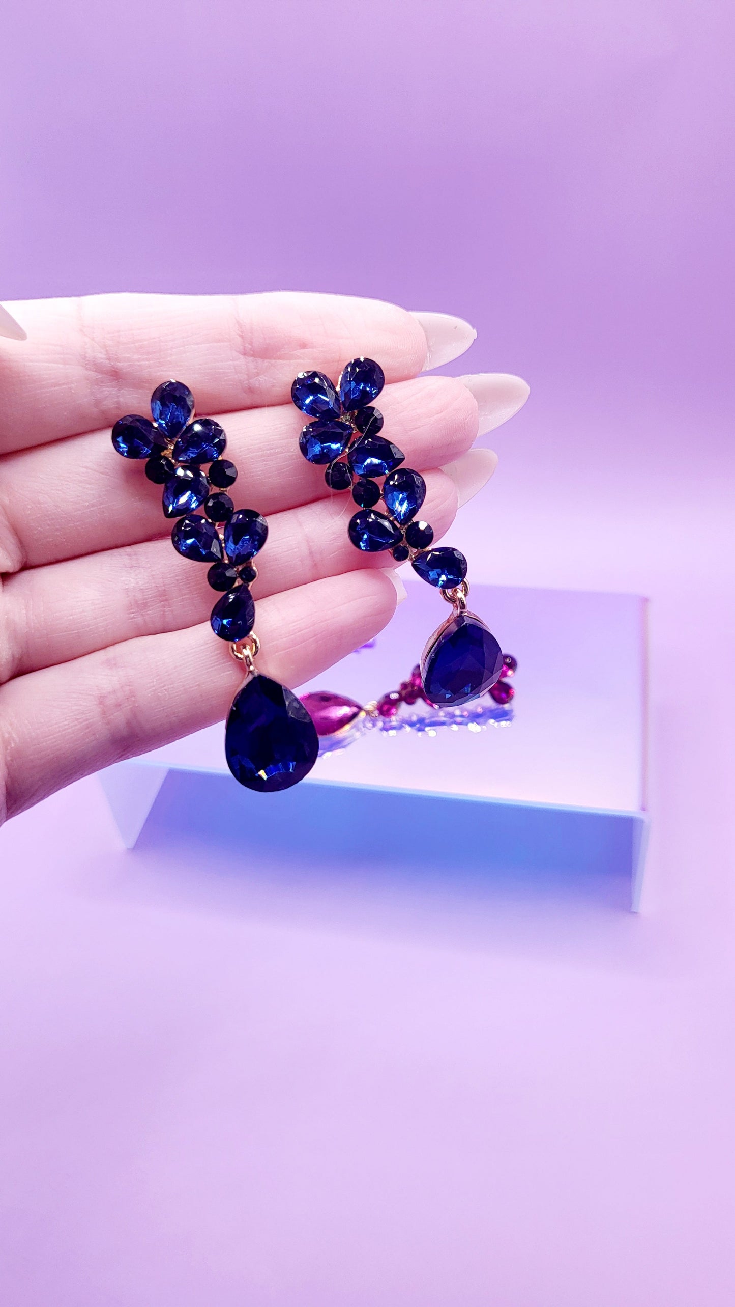 Glamour Crystal Drop and Dangle Earrings
