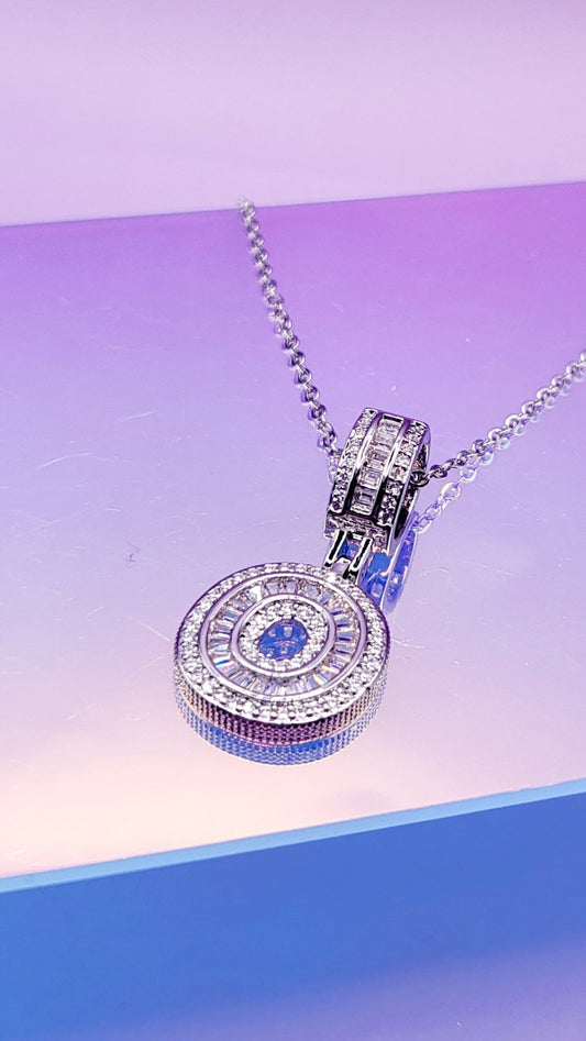 Crystal Initial Necklace Letter O