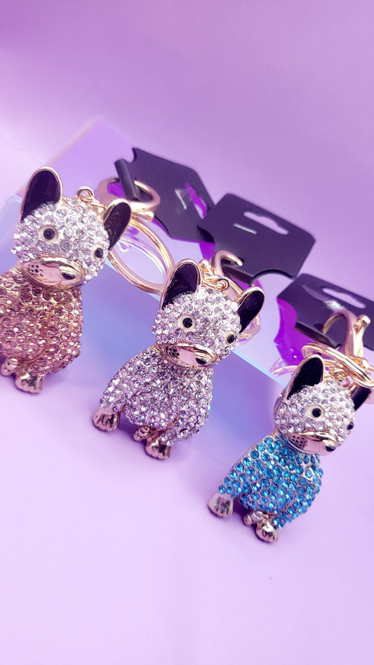 Pretty Puppy Dog Key Ring