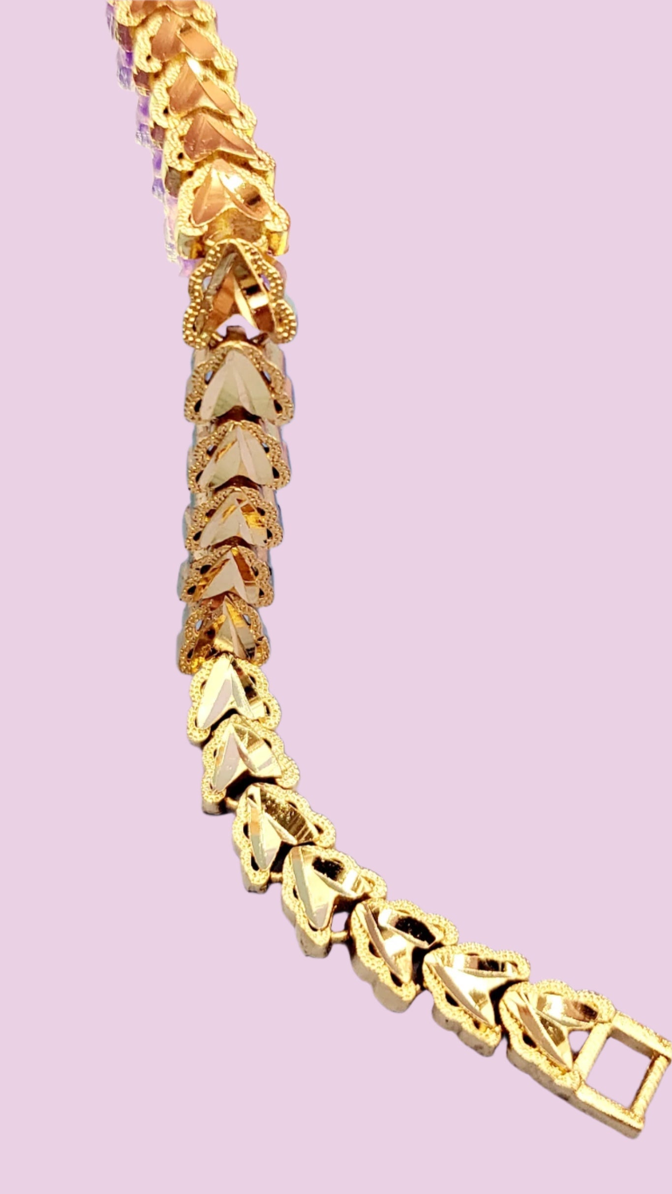 Butterfly Shiny Gold Link Bracelet