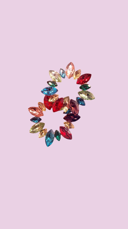 Jewelled Crystal Stud Earrings
