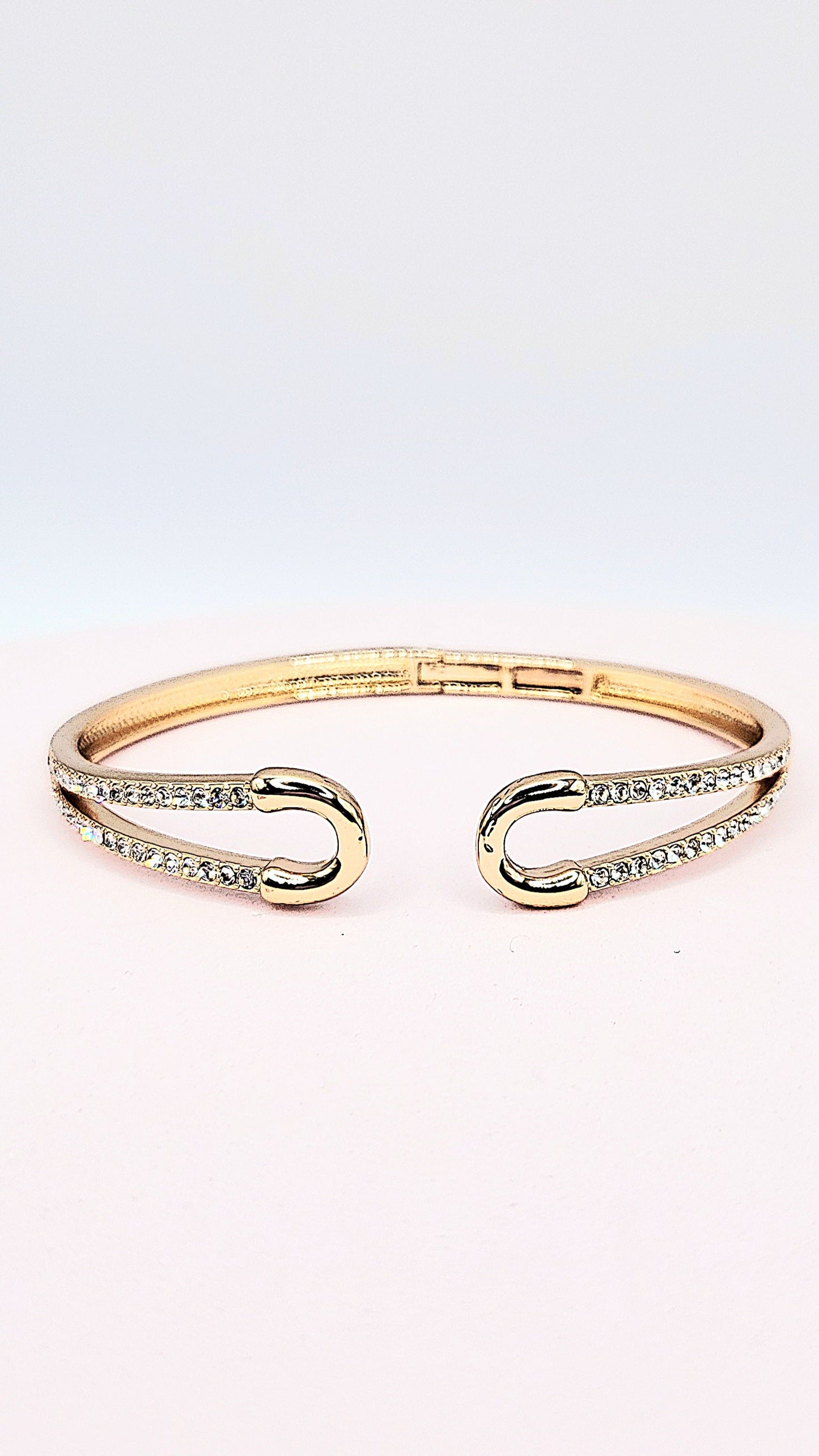 Crystal Stacking Bangles Stainless Steel