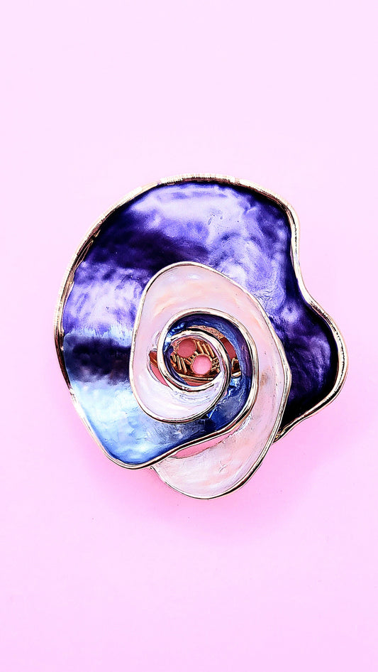 Abstract Magnetic Rose Brooch