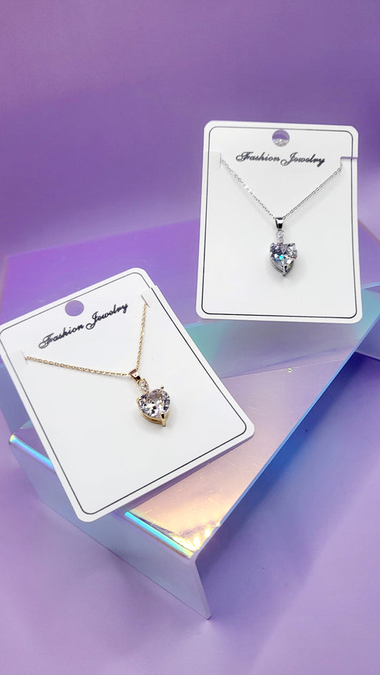 Heart Crystal Necklace