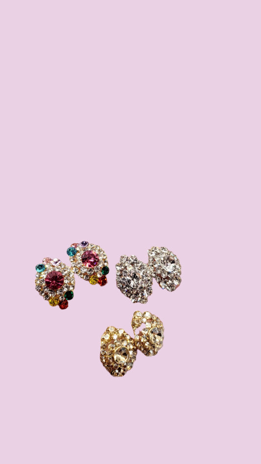 Charm Crystal Stud Earrings