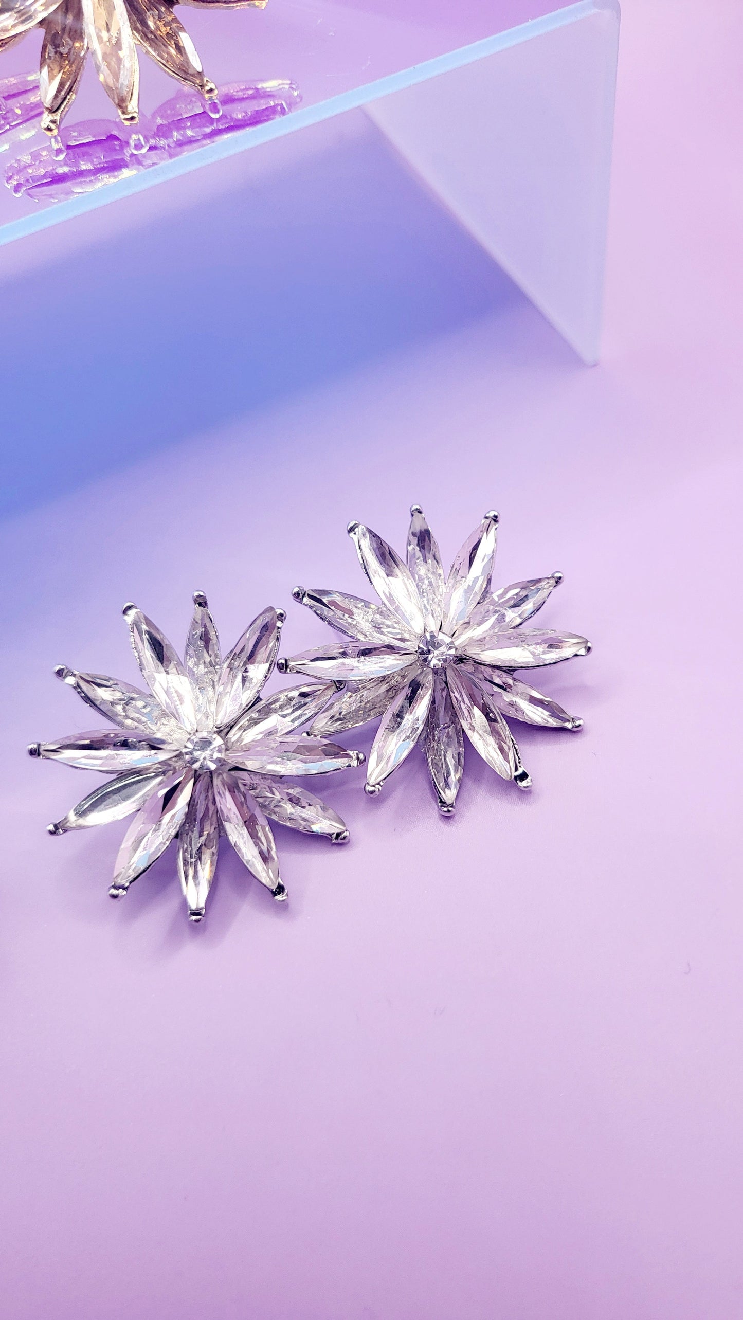 Dubai Crystal Stud Earrings