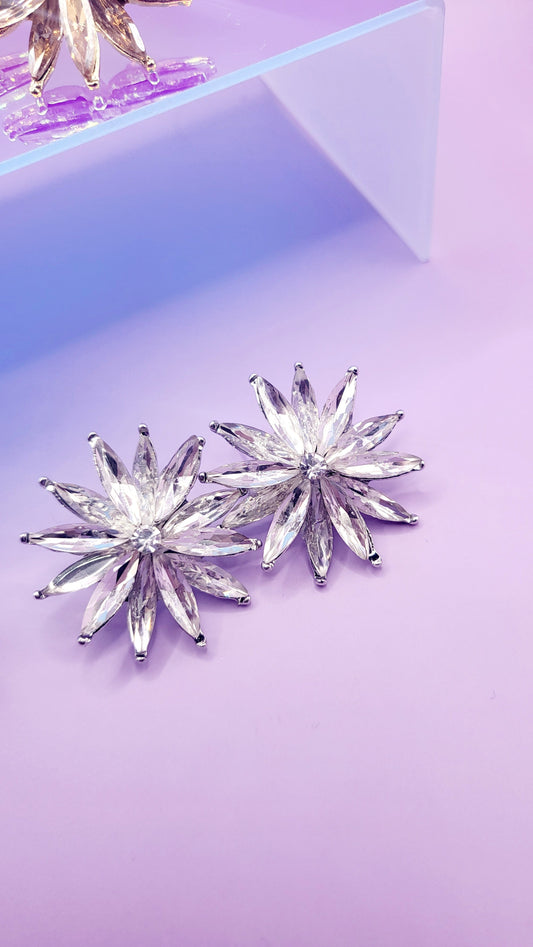 Dubai Crystal Stud Earrings