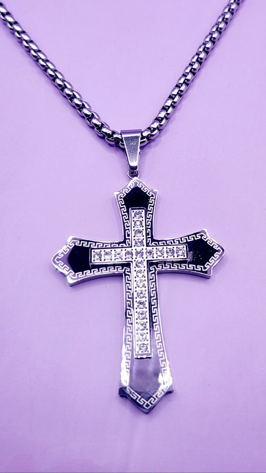 Pure Silver Cross Necklace