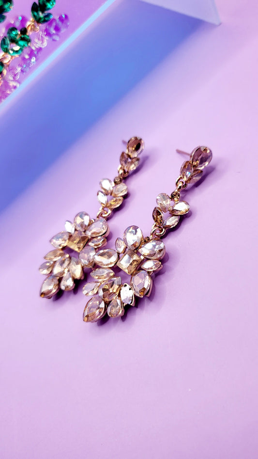 Lush Crystal Drop and Dangle Earrings