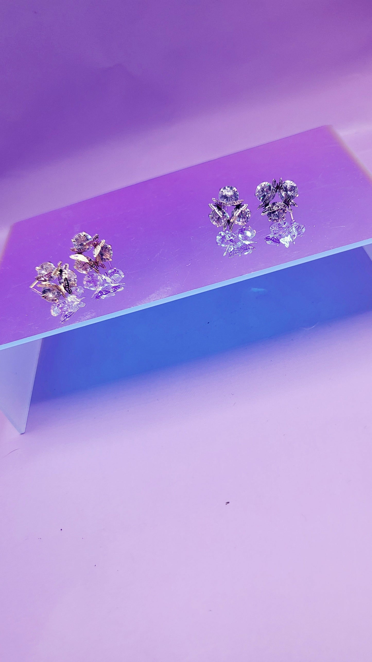 Butterfly Crystal Stud Earrings