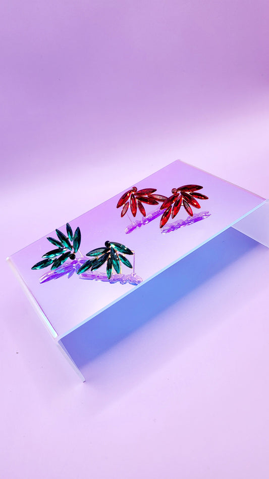 Glamour Crystal Stud Earrings