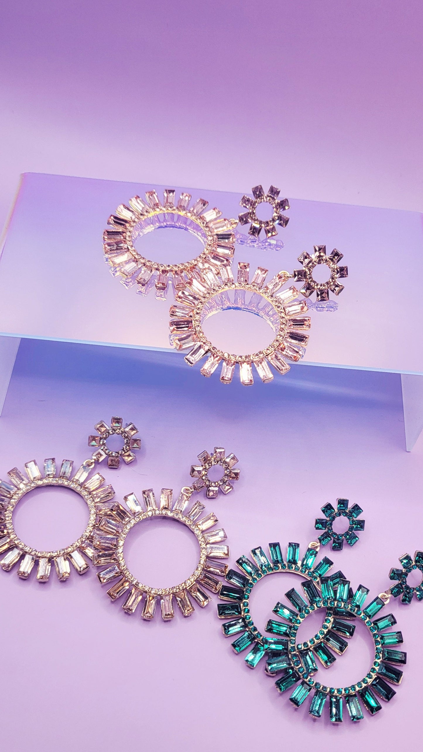 Dream Crystal Drop and Dangle Earrings