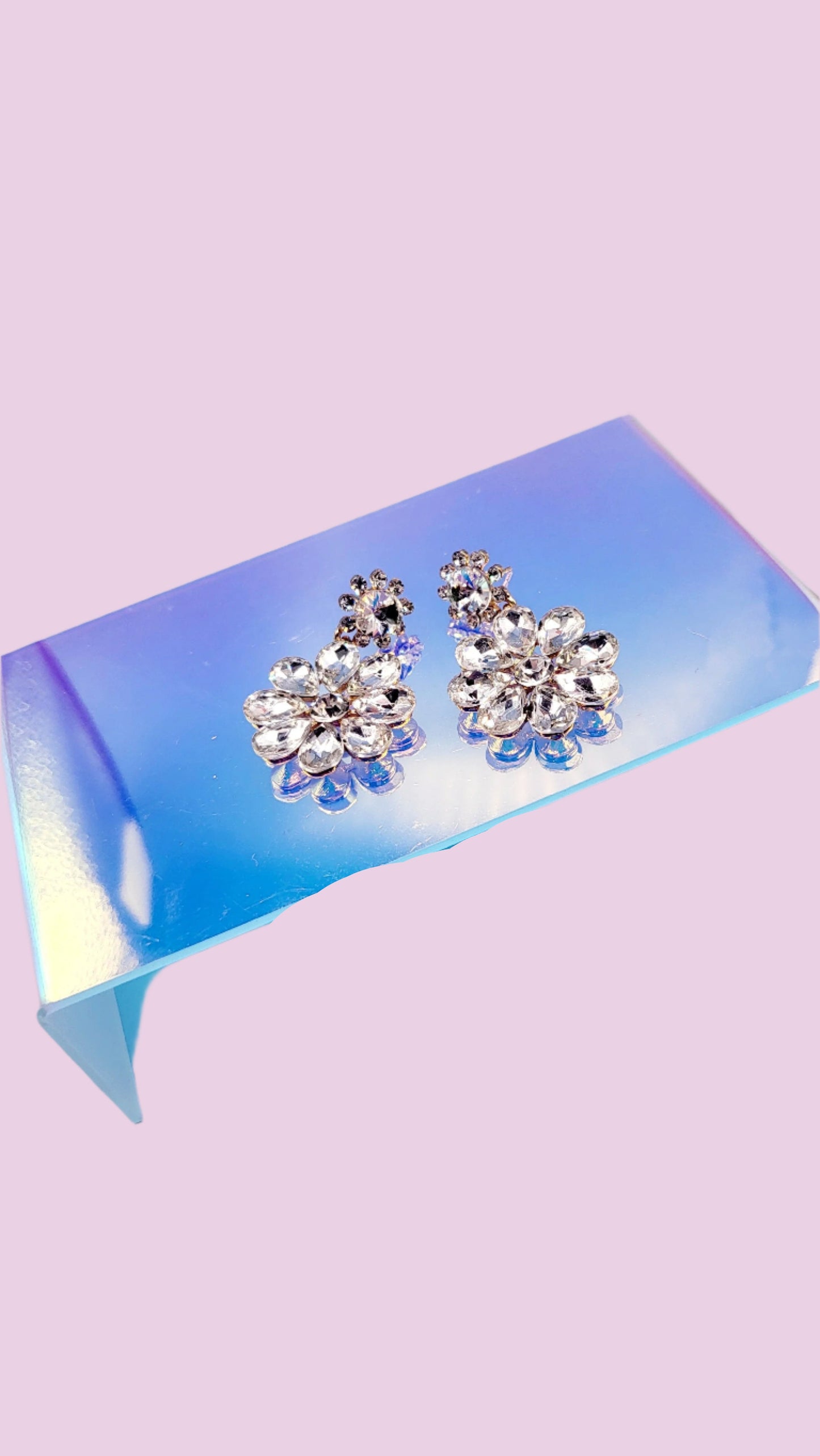 Daisy Crystal Drop and Dangle Earrings