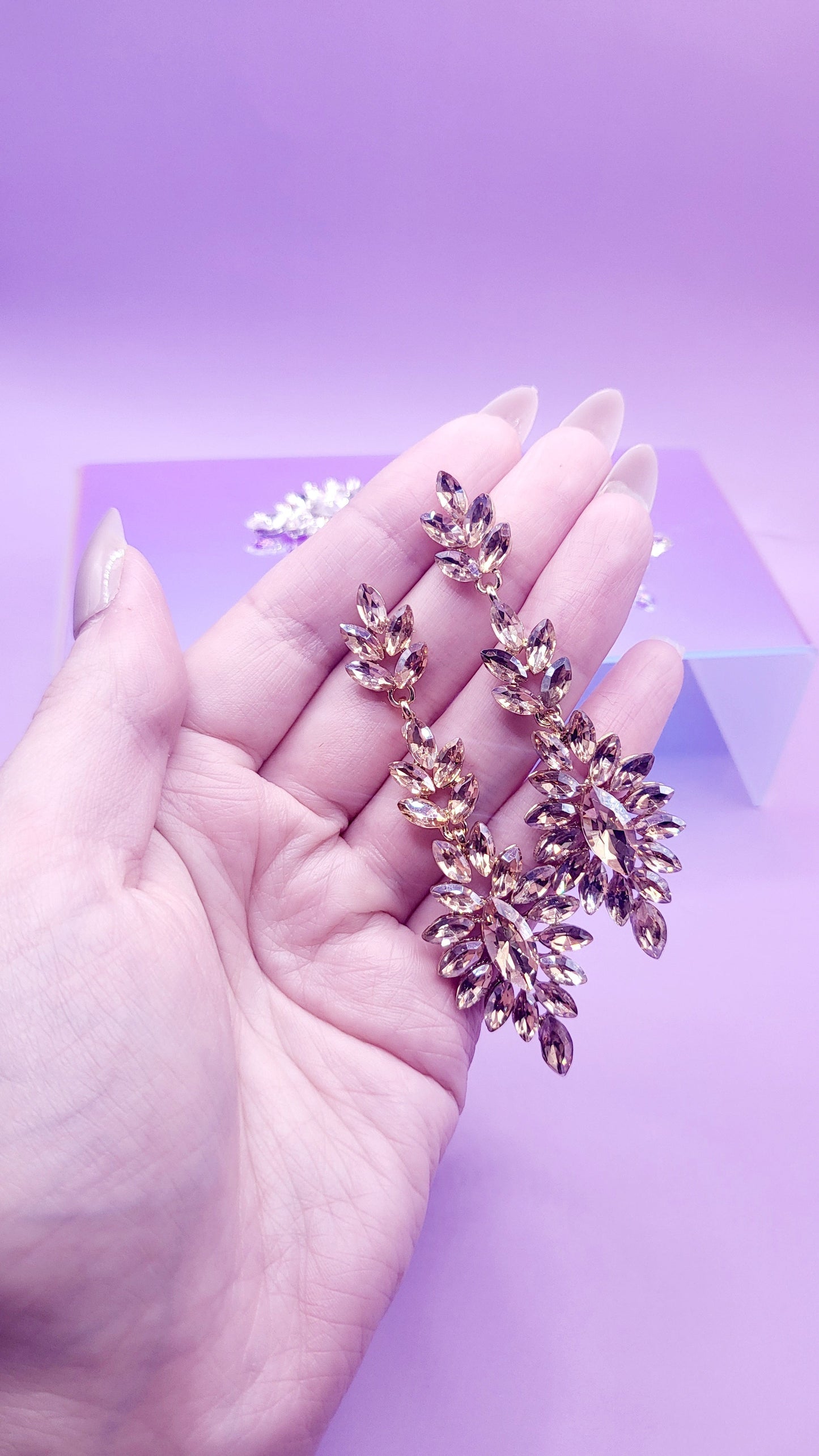 Bliss Crystal Drop and Dangle Earrings
