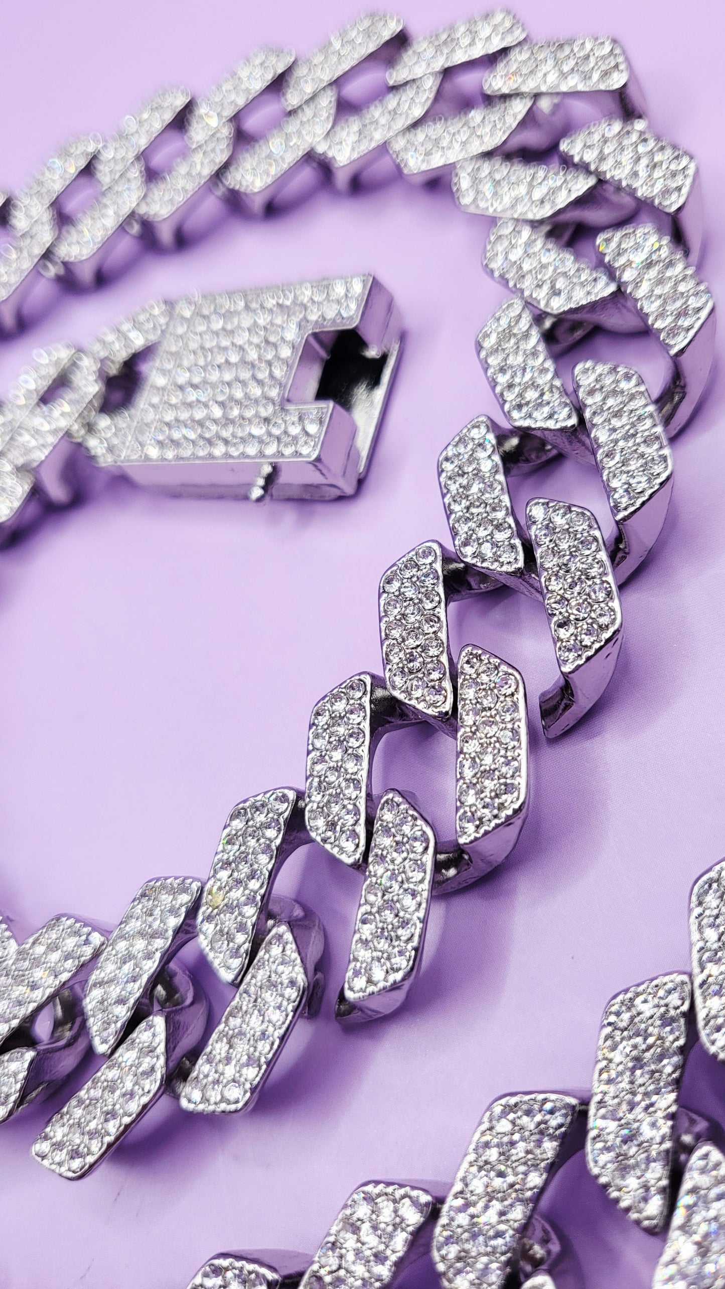 Iced Out Hip Hop Stainless Steel Link Necklace