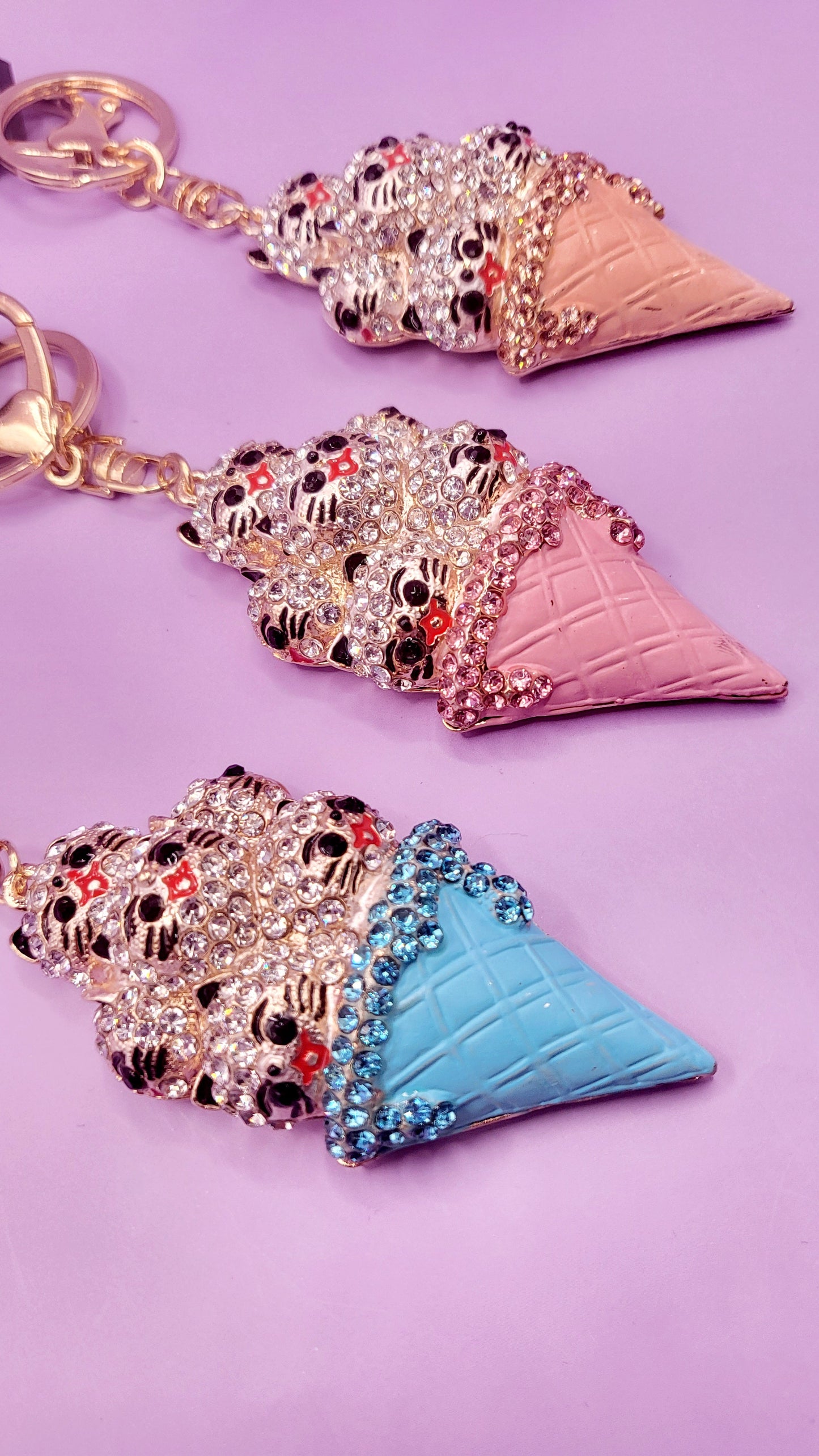 Icecream Cats Key Ring