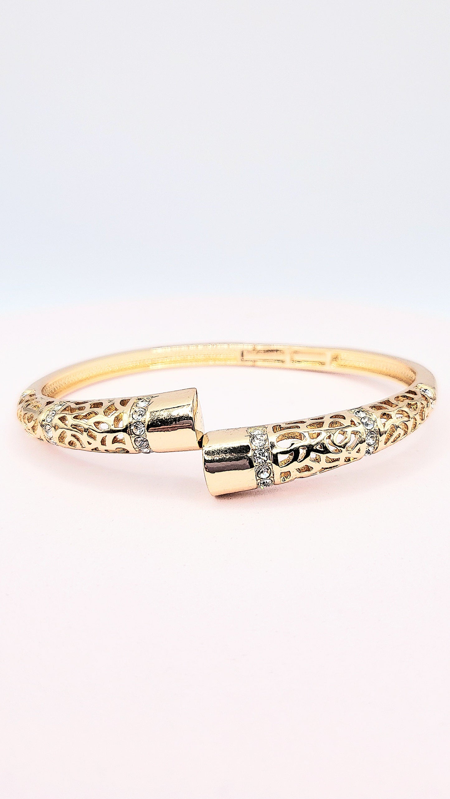 Crystal Stacking Bangles Stainless Steel