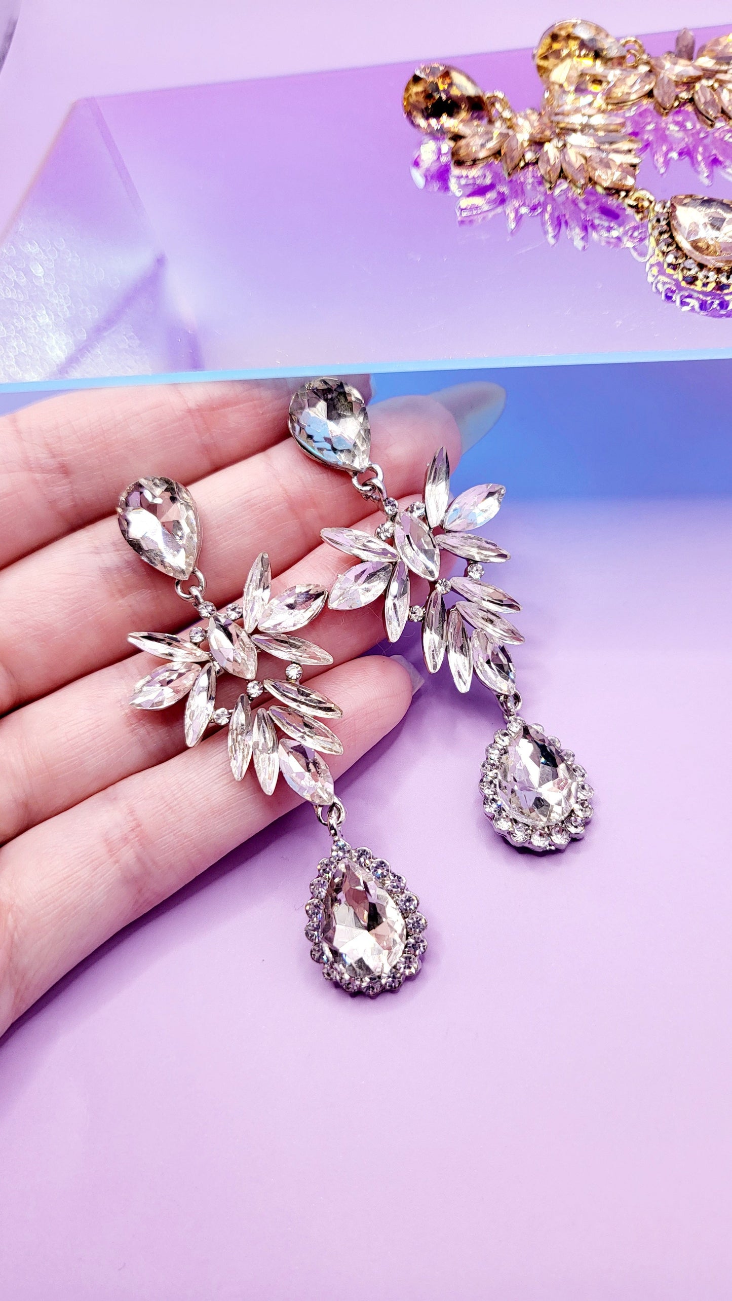 Crystal Cascade Earrings