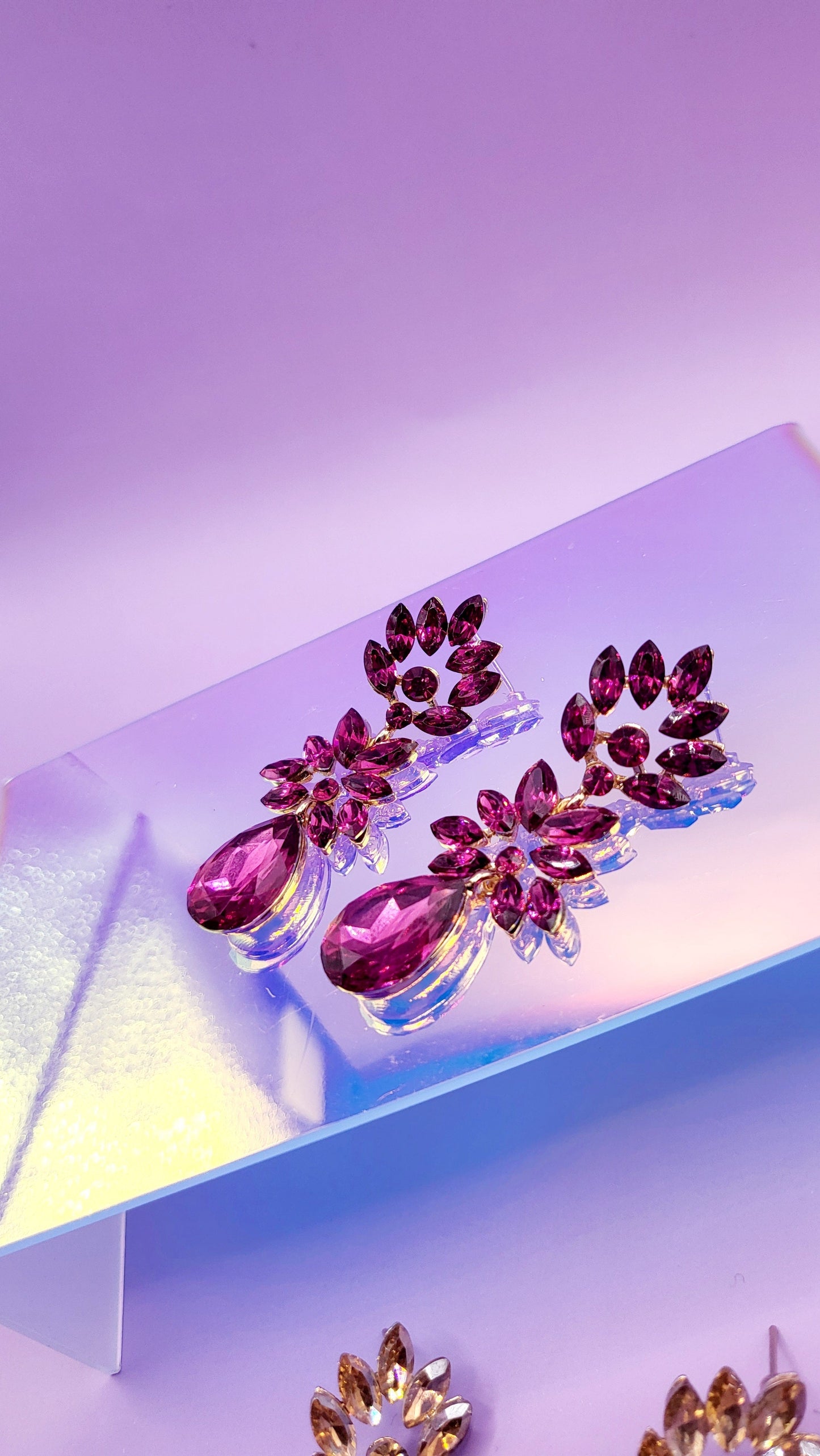 Glisten Crystal Drop and Dangle Earrings