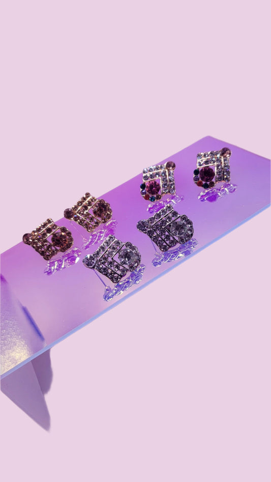 Diva Crystal Stud Earrings