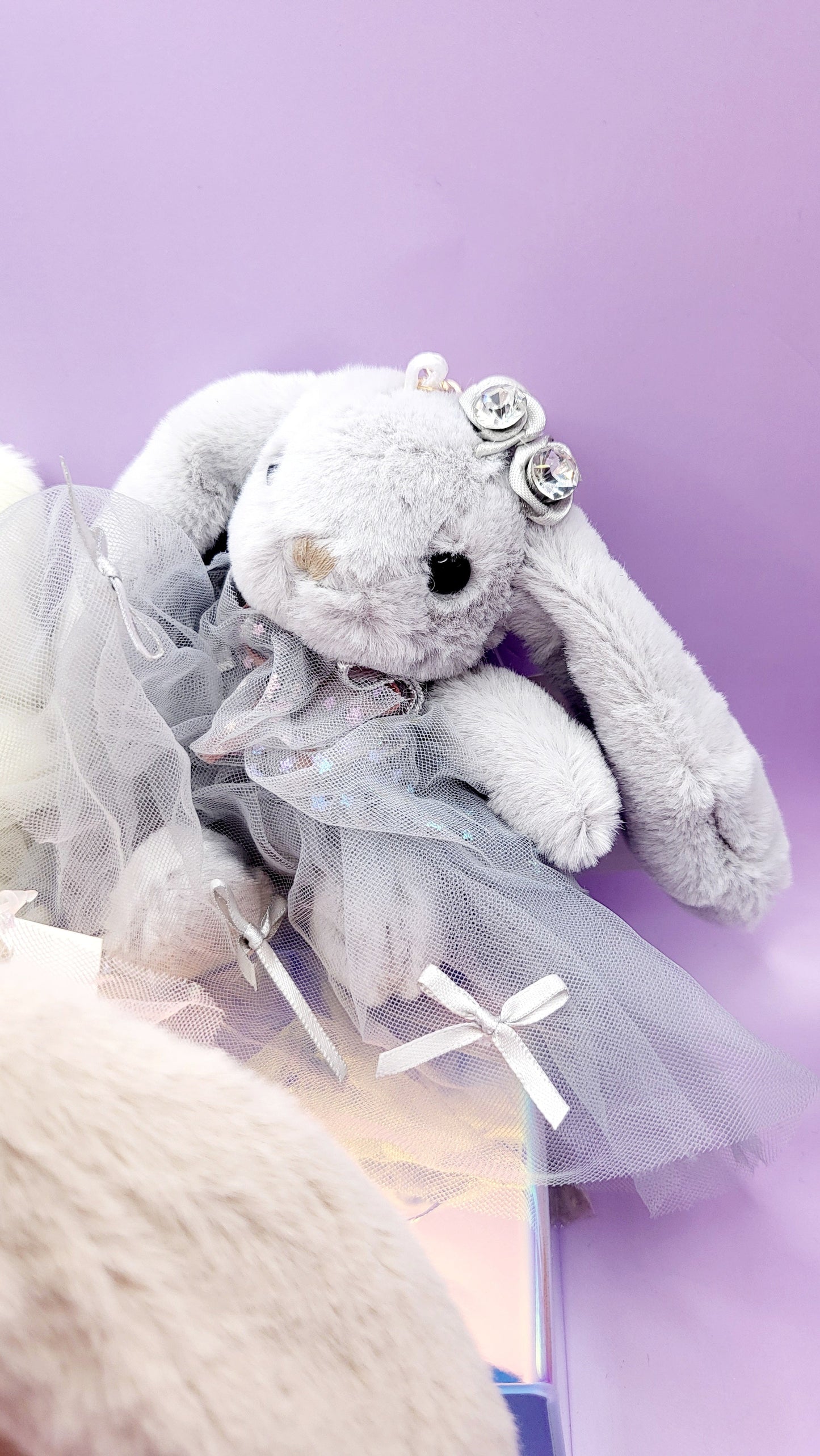 Bella Crystal Bunny Bag Charm