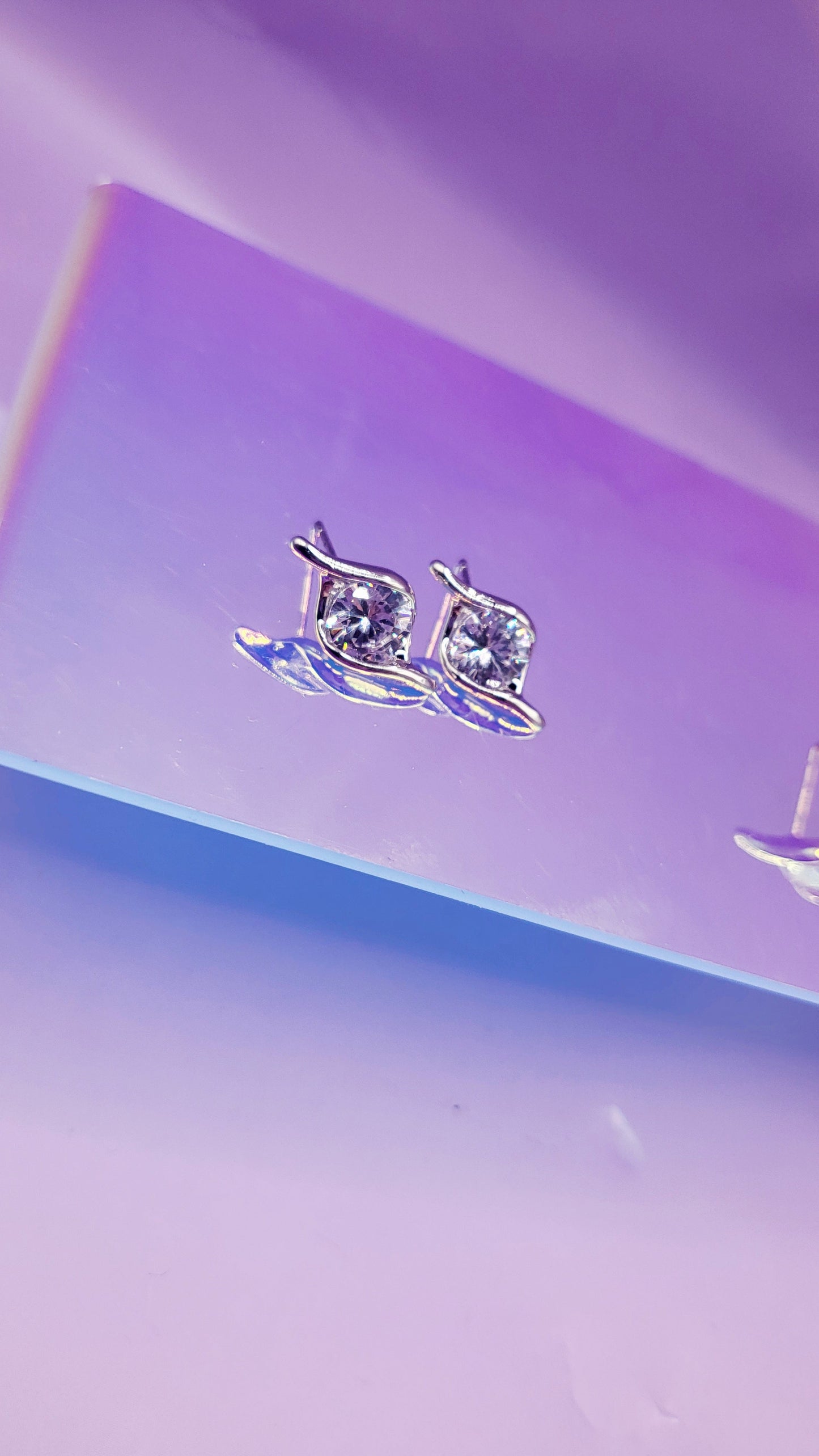 Luxe Pear Shape Crystal Stud Earrings