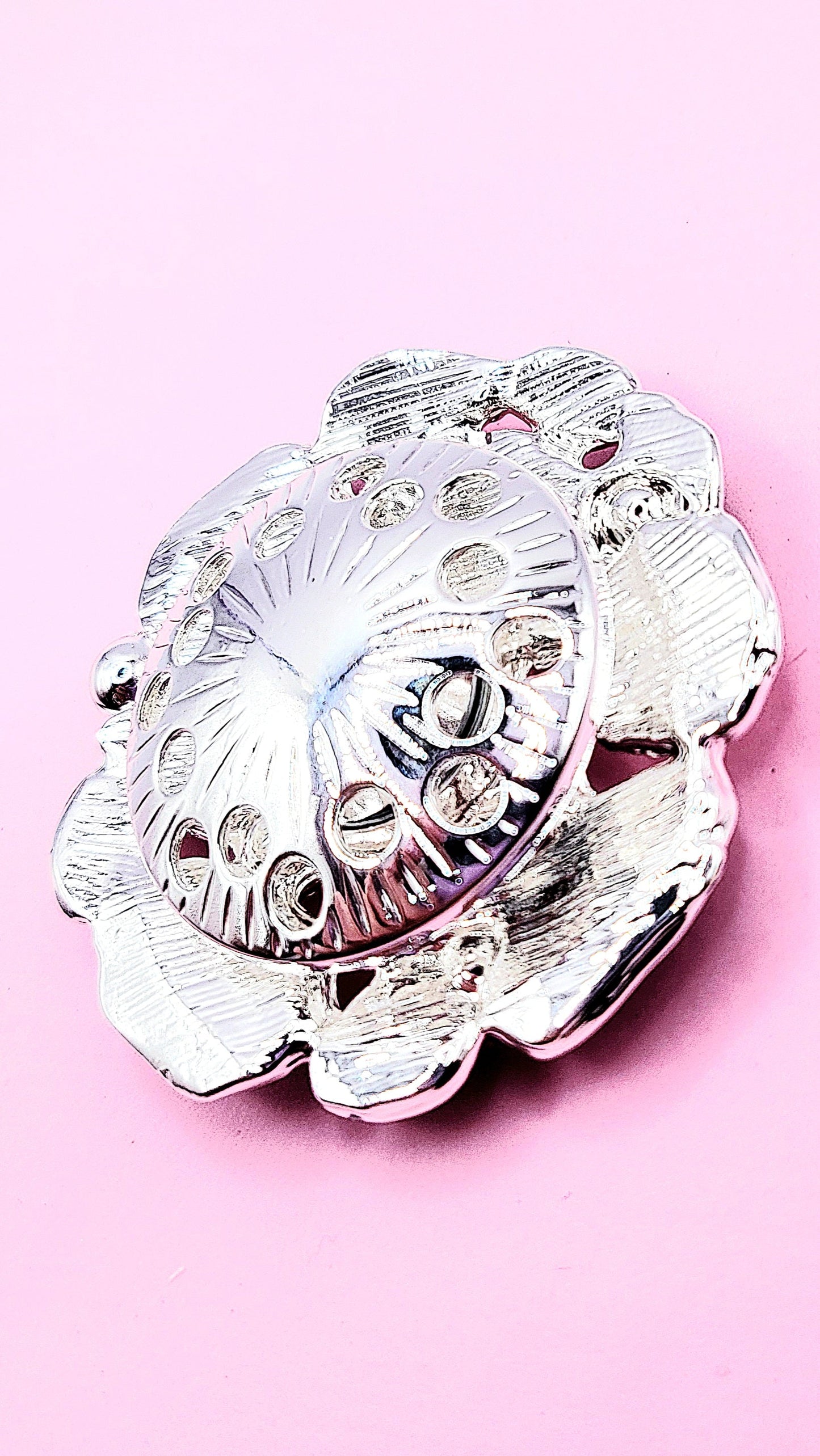 Abstract Magnetic Swirl Brooch