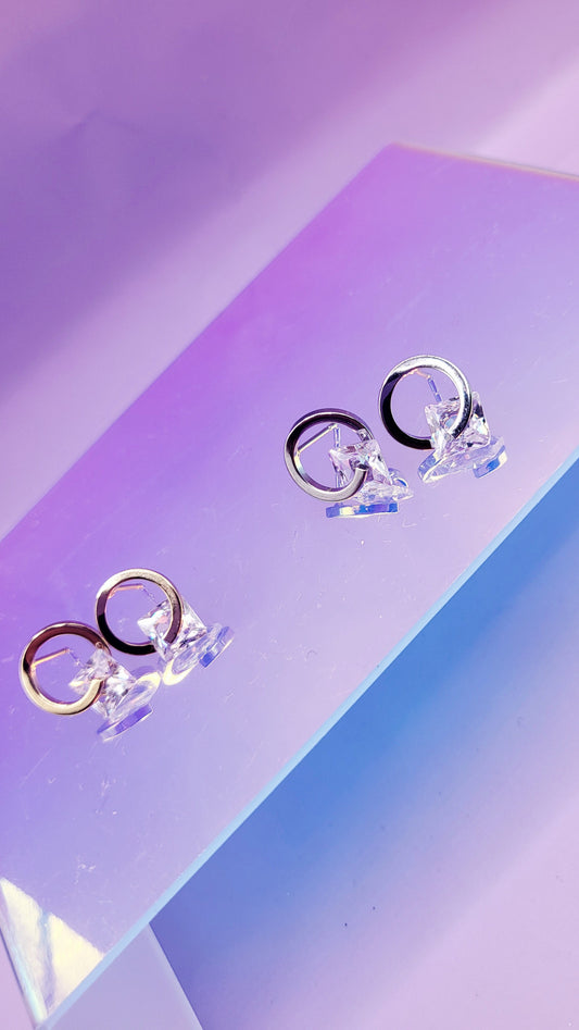 Celestial Crystal Stud Earrings