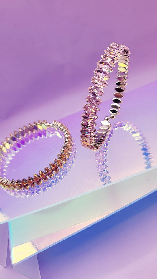 Princess Crystal Stacking Cuffs