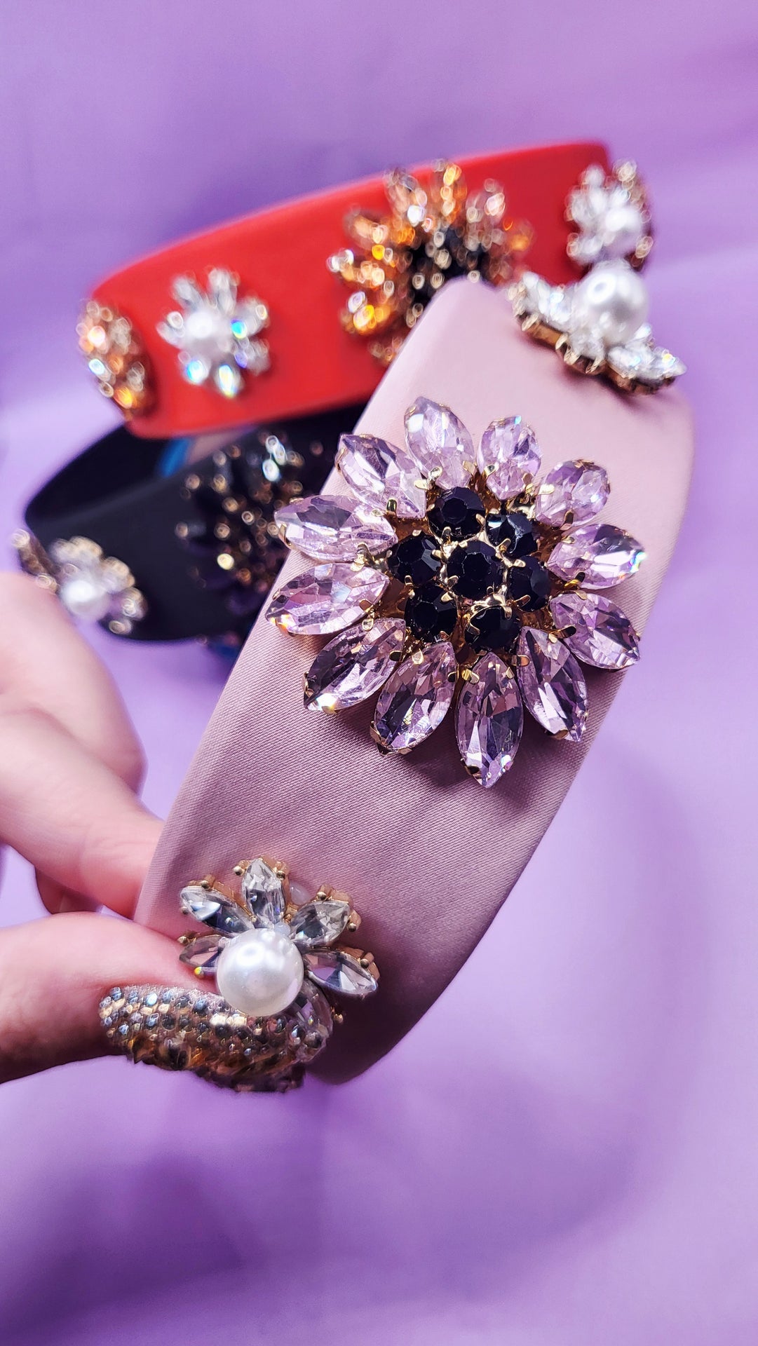 Crystal Flower Hair band