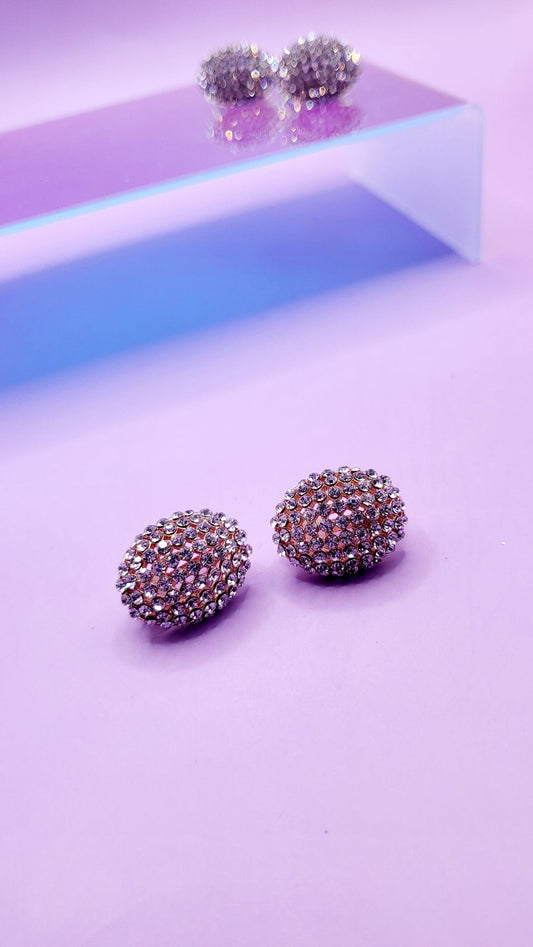 Gleam Crystal Non Pierced Clip On Earrings