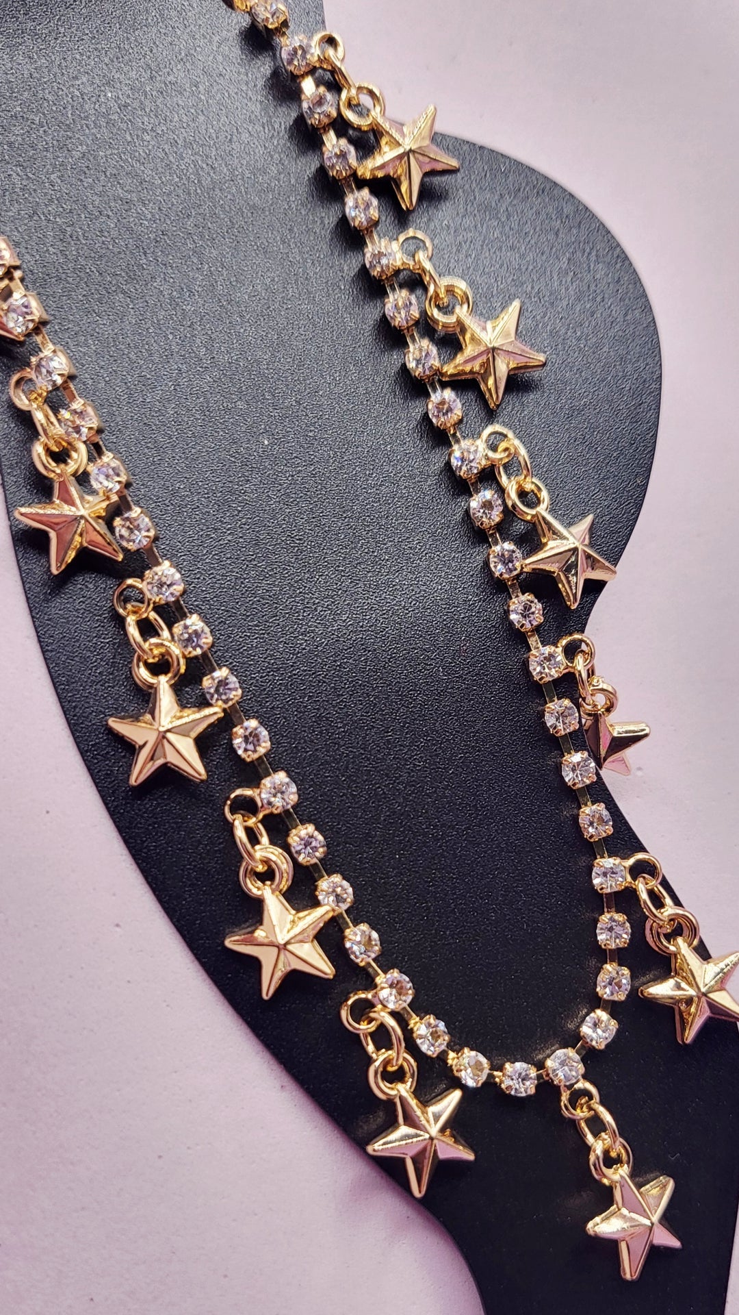 Crystal Star Charm Tennis Anklet