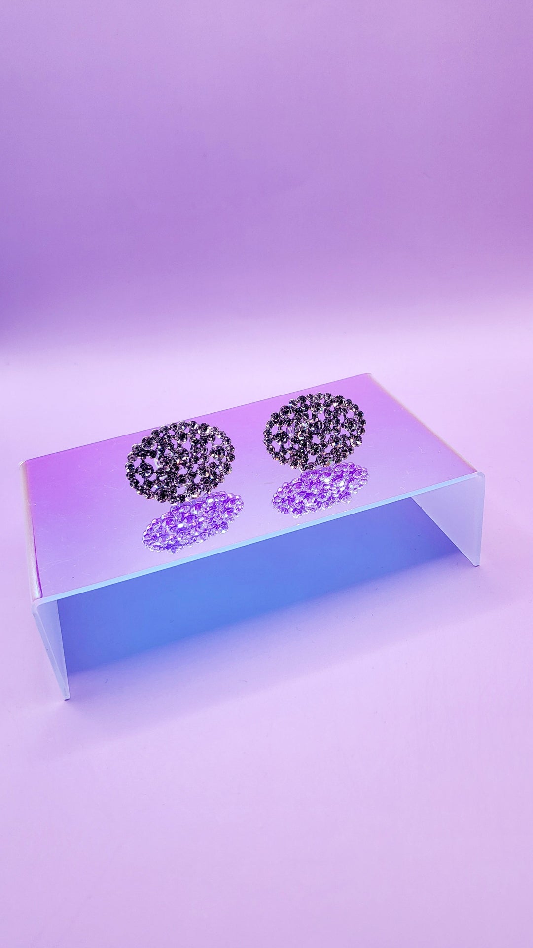 Bliss Crystal Non Pierced Clip On Earrings