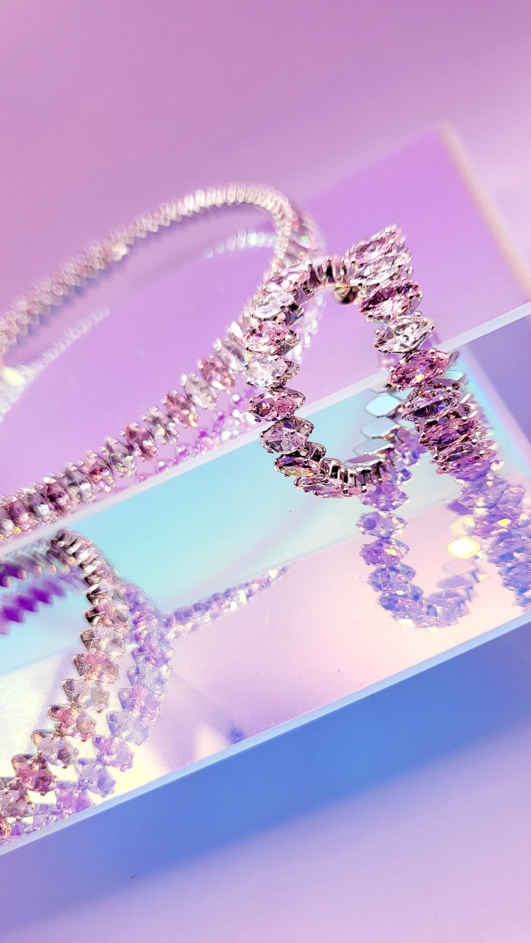 Aurora Crystal Trio Choker, Bracelet & Earrings