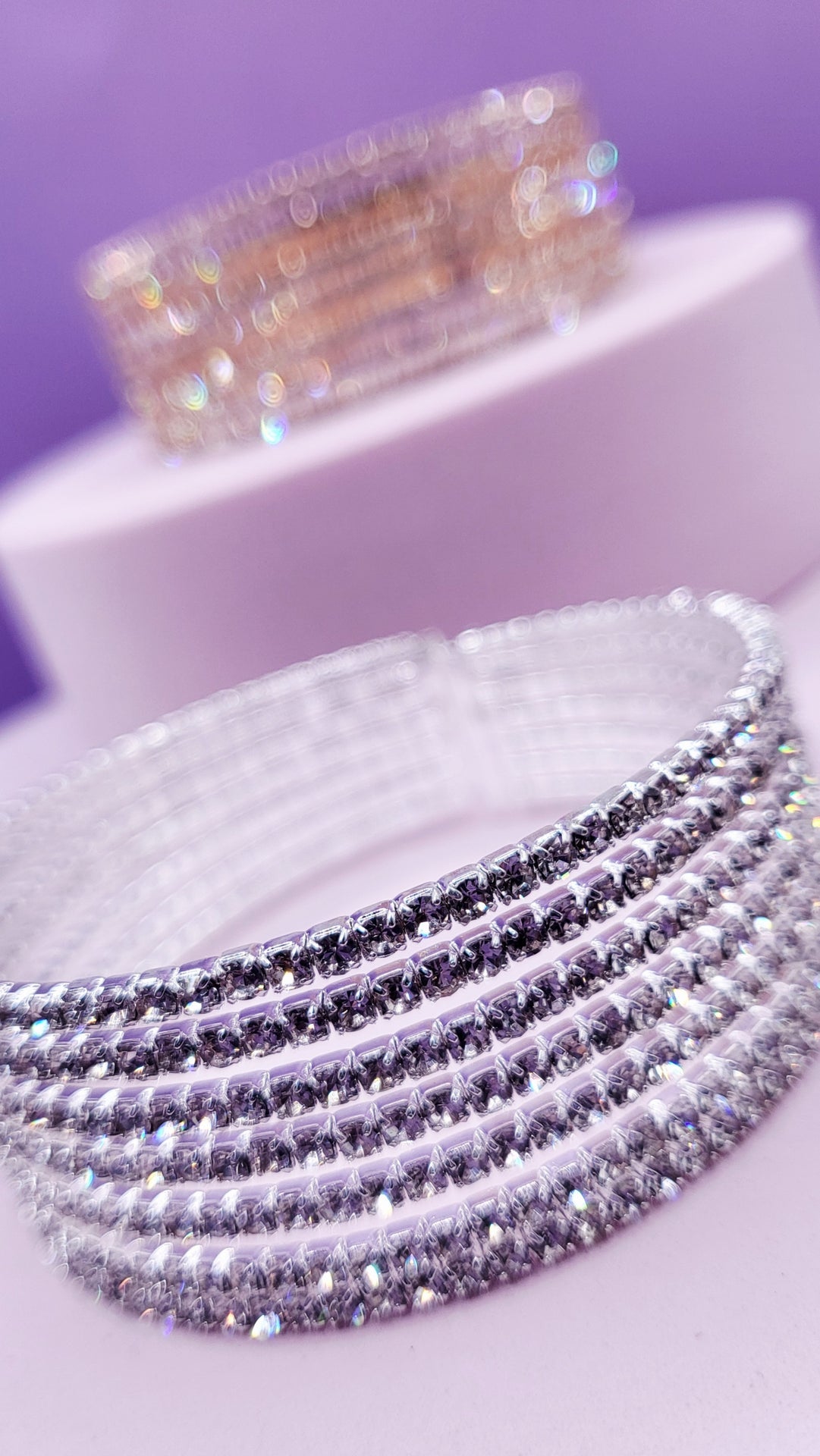 Glam Row Crystal Cuff Large