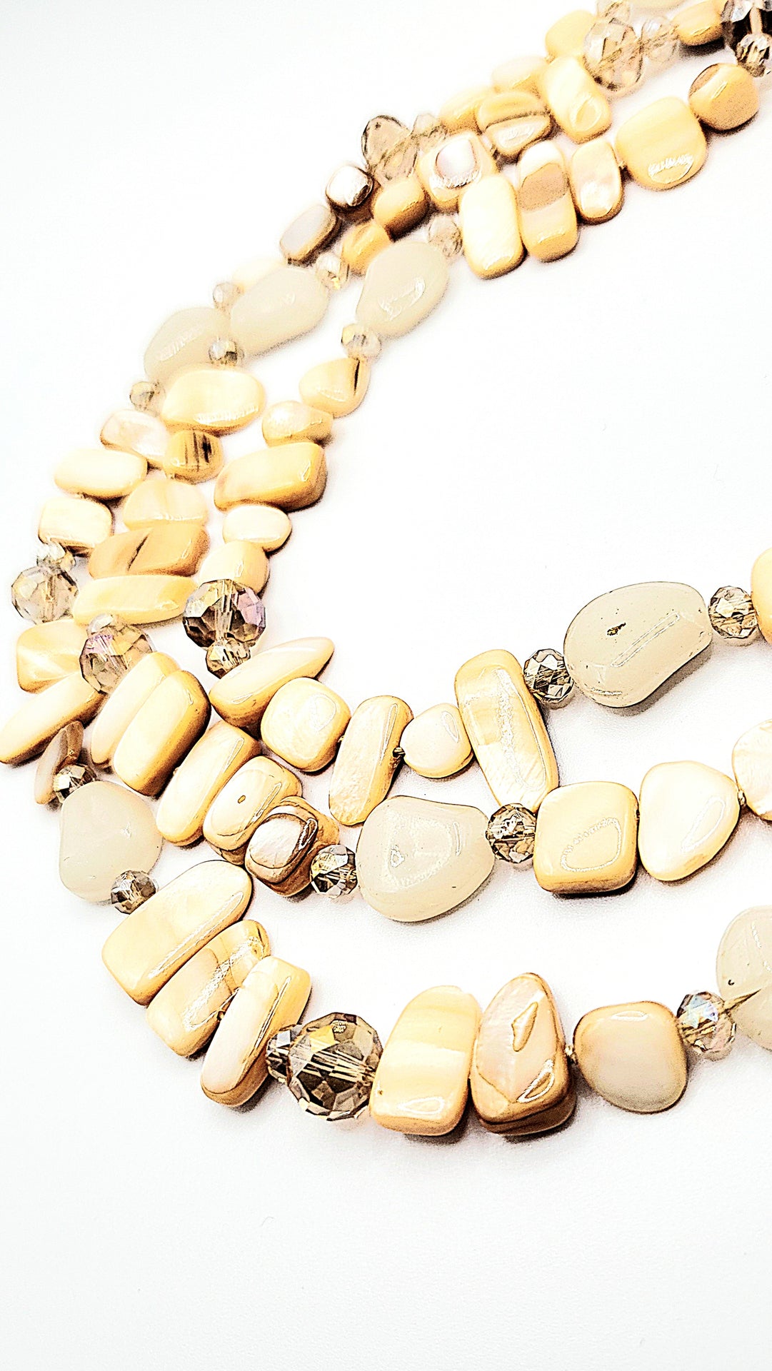 Resin Boho Layered Long Beaded Necklace