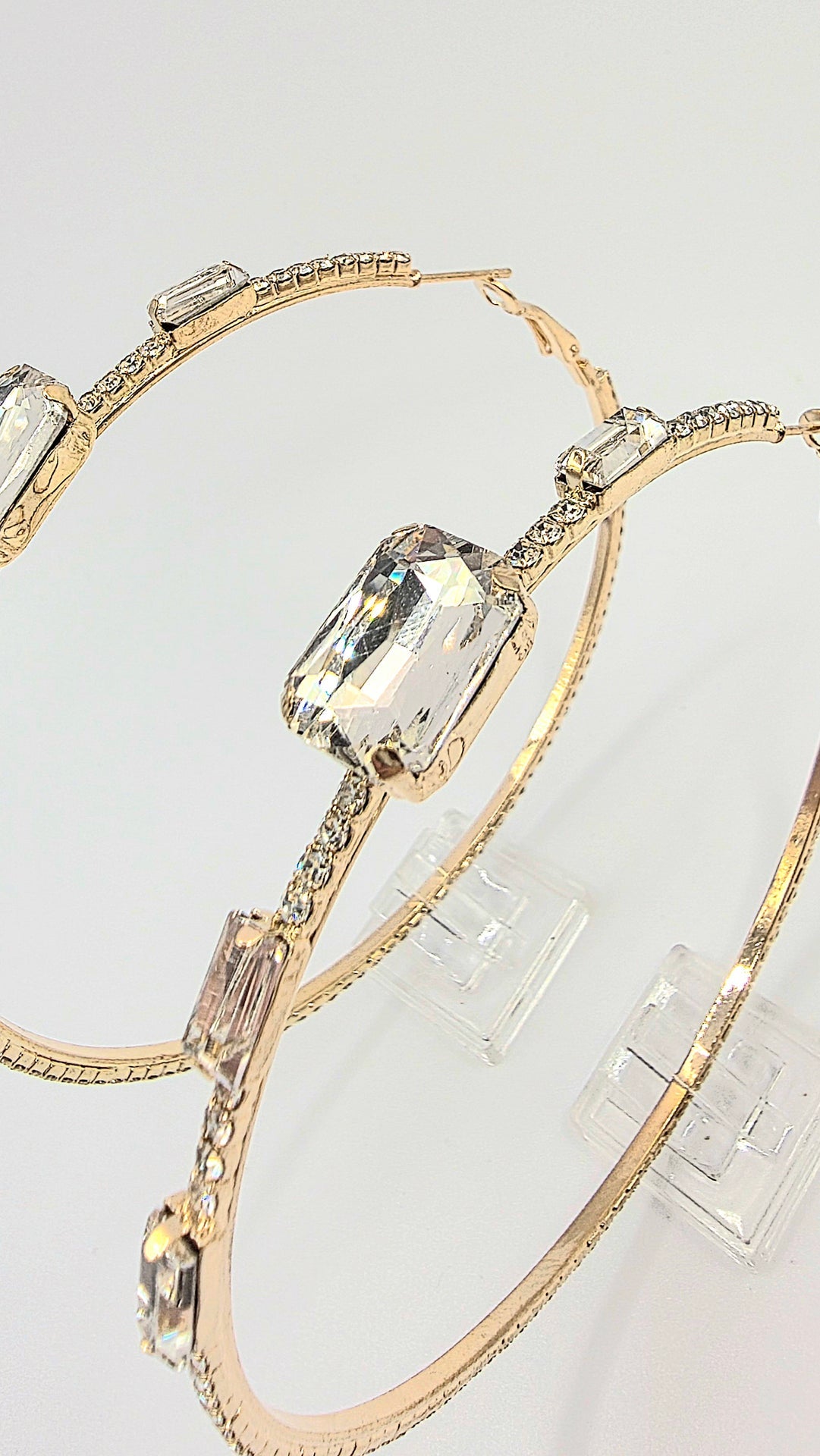 Crystal Luxe Hoop Earrings