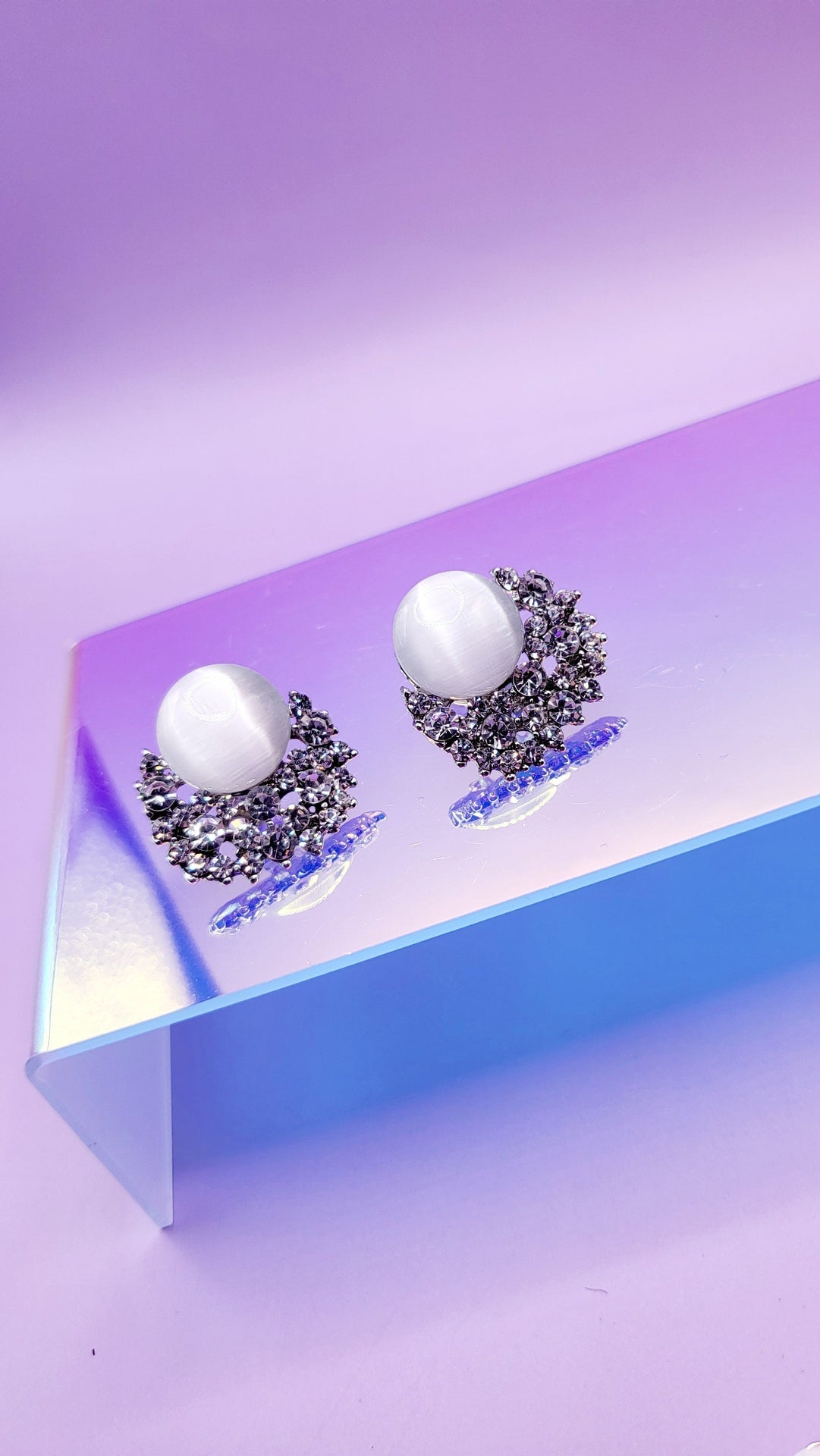 Illume Crystal Non Pierced Clip On Earrings