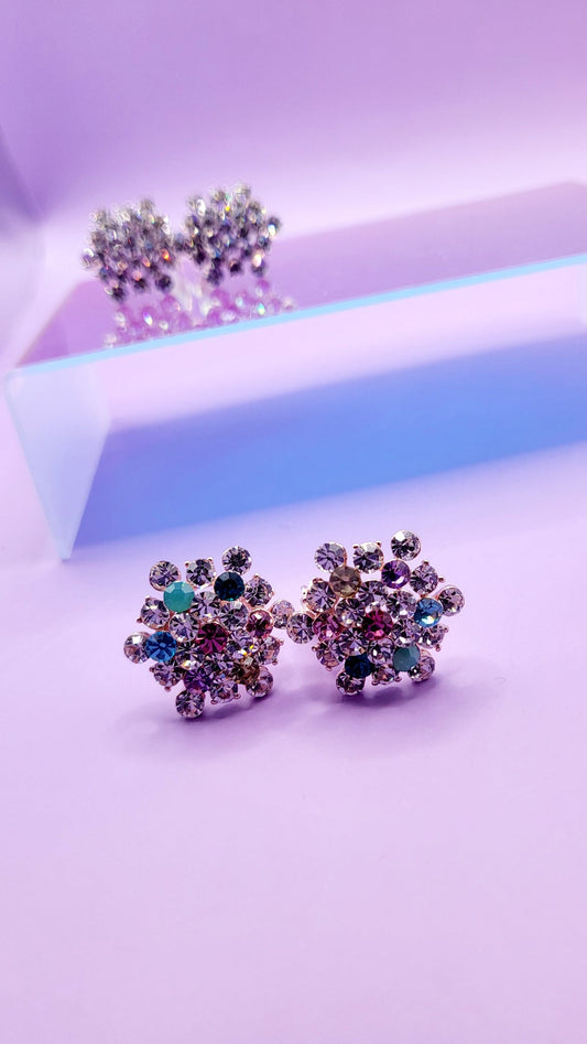 Amour Crystal Non Pierced Clip On Earrings