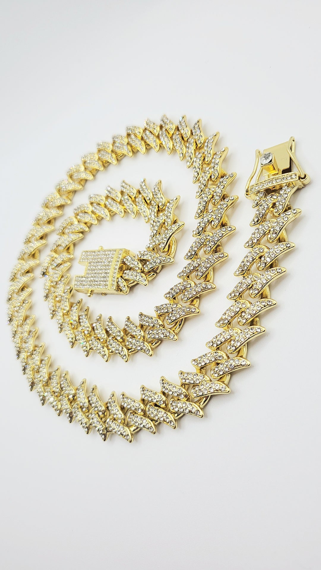 Iced Out Chain Necklace Stainless Steel